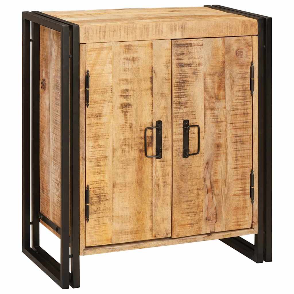 Nachtkastje Bruin 66 x 35 x 76 cm Massief ruw mango hout is nu te koop bij PeponiXL, paradijselijk wonen!