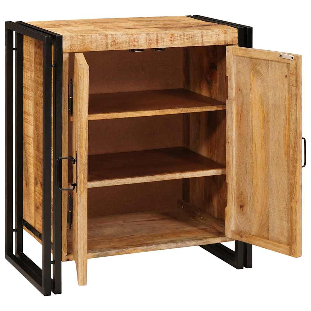 Nachtkastje Bruin 66 x 35 x 76 cm Massief ruw mango hout is nu te koop bij PeponiXL, paradijselijk wonen!