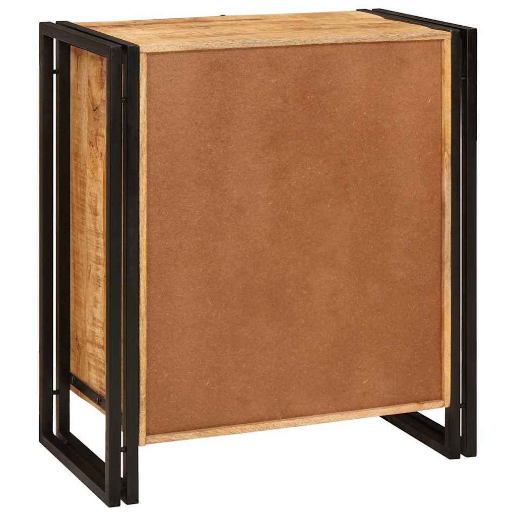 Nachtkastje Bruin 66 x 35 x 76 cm Massief ruw mango hout is nu te koop bij PeponiXL, paradijselijk wonen!