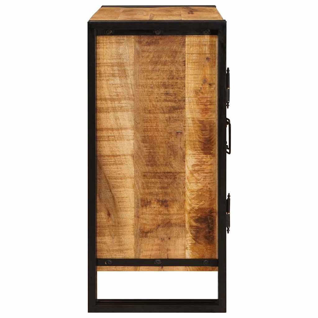 Nachtkastje Bruin 66 x 35 x 76 cm Massief ruw mango hout is nu te koop bij PeponiXL, paradijselijk wonen!