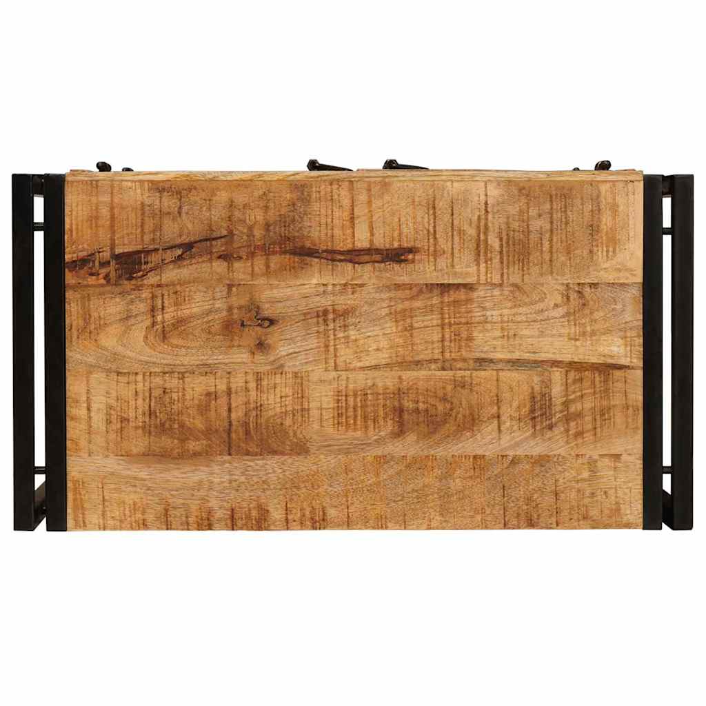 Nachtkastje Bruin 66 x 35 x 76 cm Massief ruw mango hout is nu te koop bij PeponiXL, paradijselijk wonen!