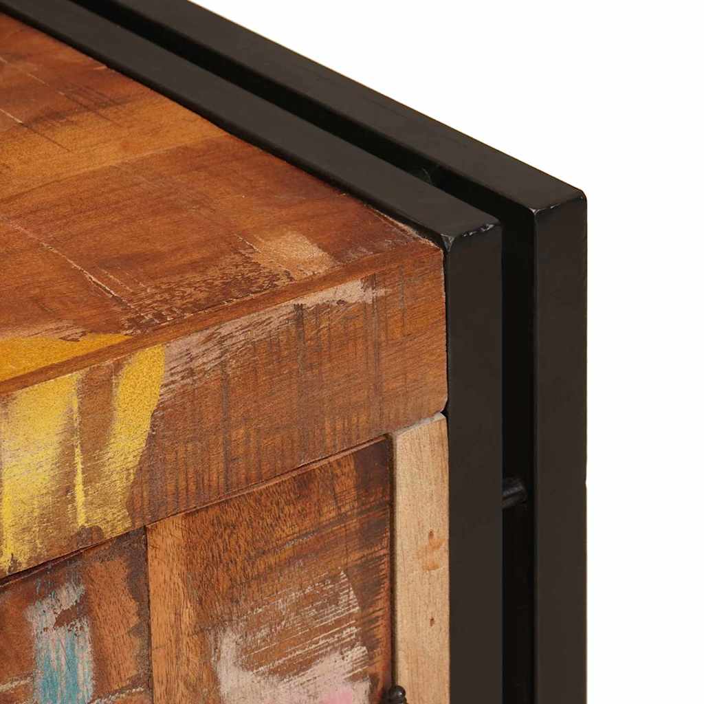 Nachtkastje Multikleur 66 x 35 x 76 cm massief gerecycled hout is nu te koop bij PeponiXL, paradijselijk wonen!