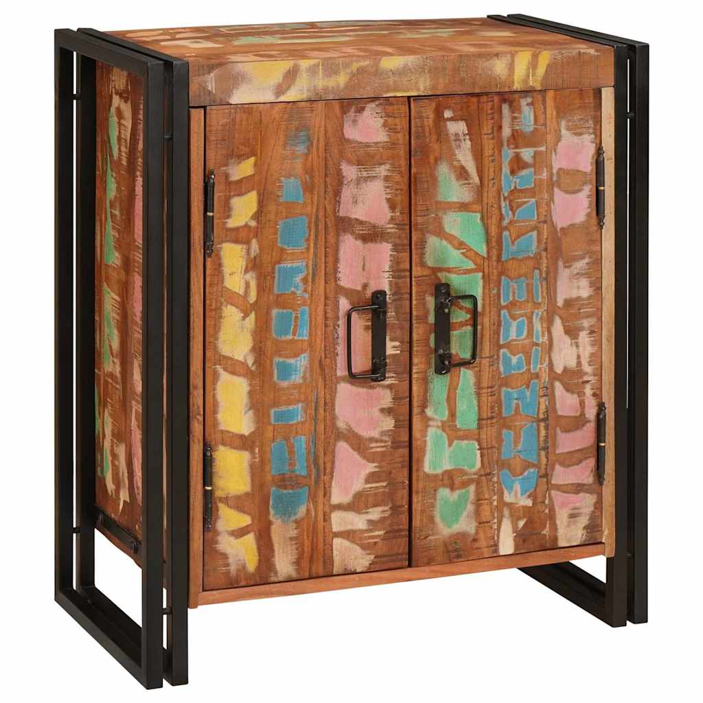 Nachtkastje Multikleur 66 x 35 x 76 cm massief gerecycled hout is nu te koop bij PeponiXL, paradijselijk wonen!