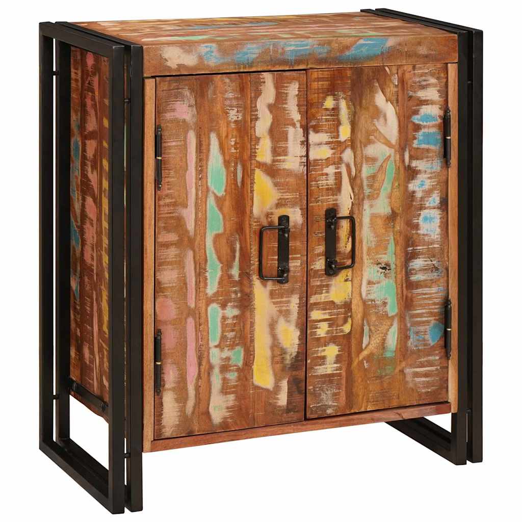 Nachtkastje Multikleur 66 x 35 x 76 cm massief gerecycled hout is nu te koop bij PeponiXL, paradijselijk wonen!