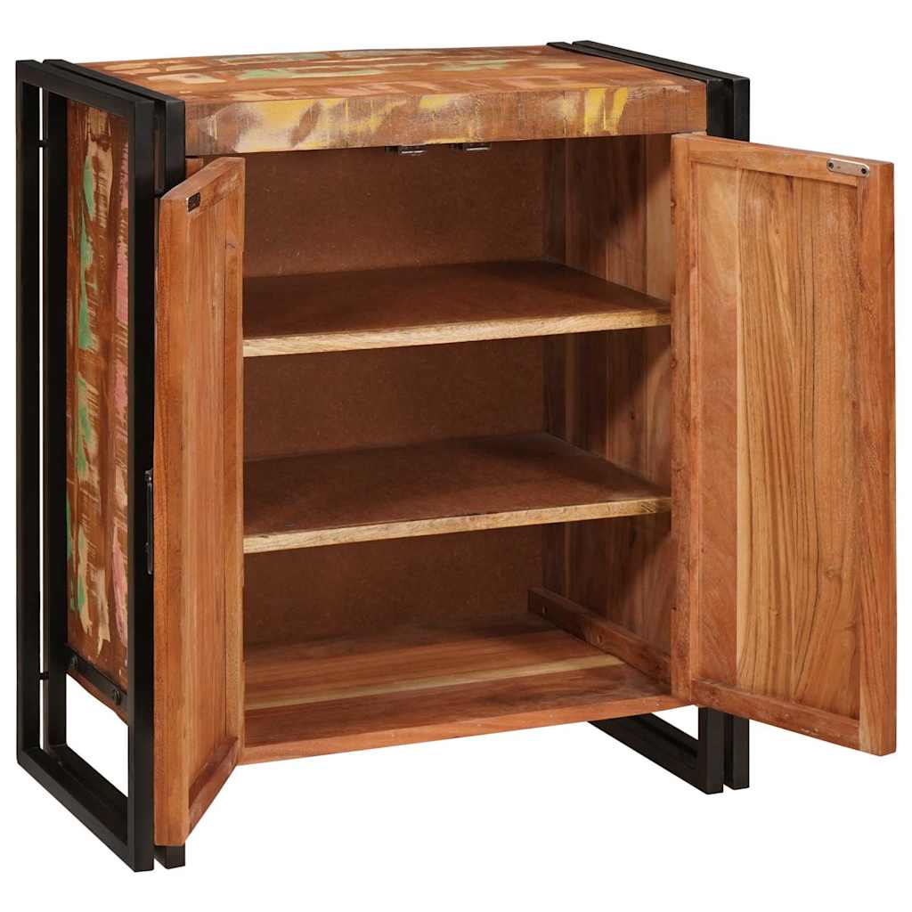 Nachtkastje Multikleur 66 x 35 x 76 cm massief gerecycled hout is nu te koop bij PeponiXL, paradijselijk wonen!