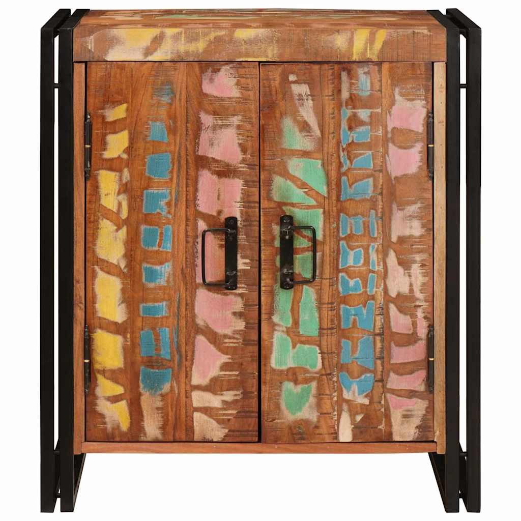 Nachtkastje Multikleur 66 x 35 x 76 cm massief gerecycled hout is nu te koop bij PeponiXL, paradijselijk wonen!