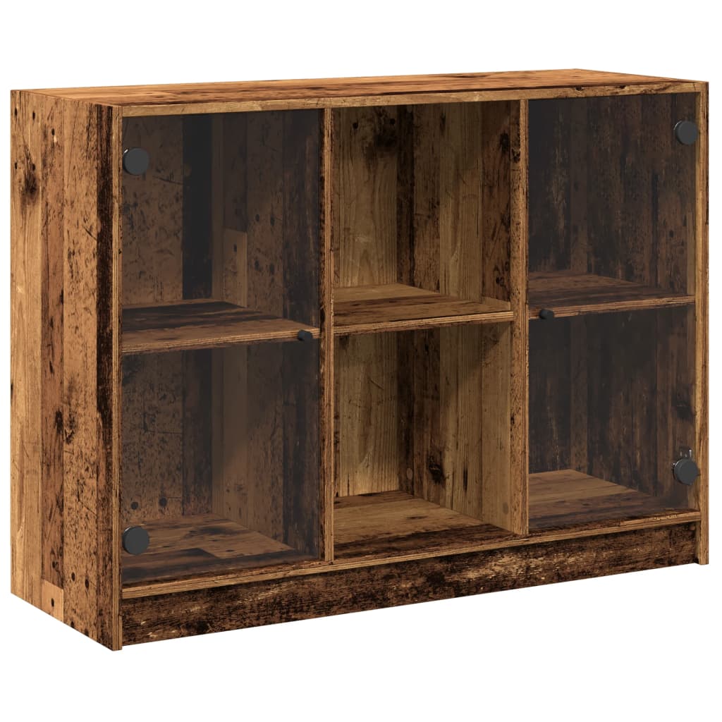 Dressoir 102x37x75,5 cm bewerkt hout oud houtkleurig is nu te koop bij PeponiXL, paradijselijk wonen!