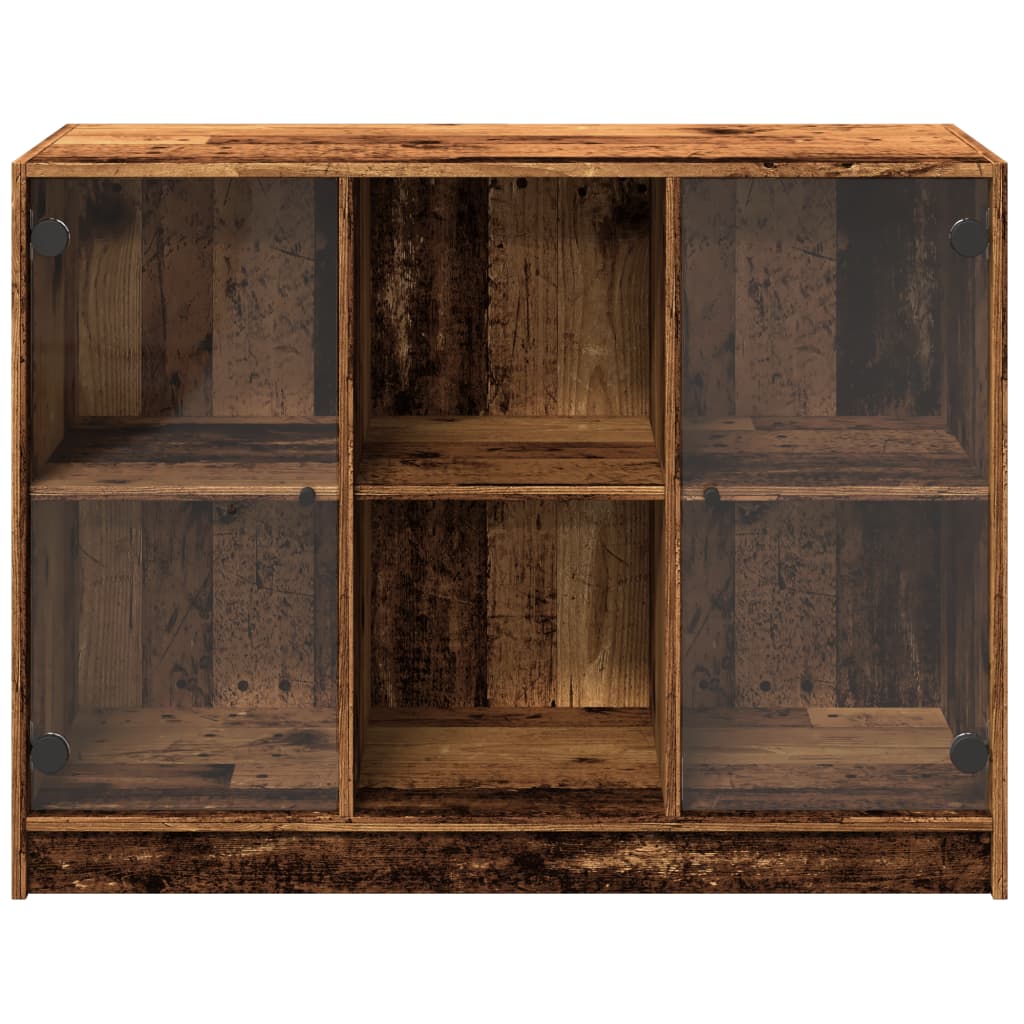Dressoir 102x37x75,5 cm bewerkt hout oud houtkleurig is nu te koop bij PeponiXL, paradijselijk wonen!