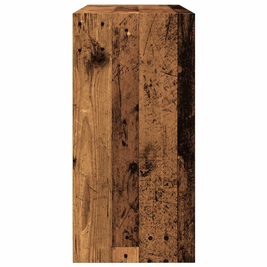 Dressoir 102x37x75,5 cm bewerkt hout oud houtkleurig is nu te koop bij PeponiXL, paradijselijk wonen!