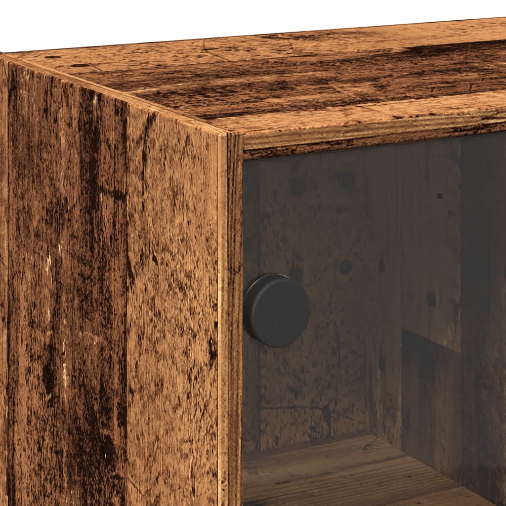 Dressoir 102x37x75,5 cm bewerkt hout oud houtkleurig is nu te koop bij PeponiXL, paradijselijk wonen!
