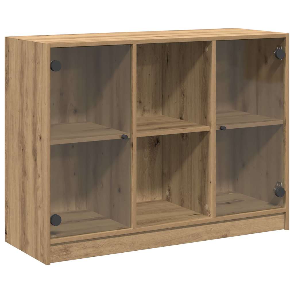 Dressoir 102x37x75,5 cm bewerkt hout artisanaal eikenkleurig is nu te koop bij PeponiXL, paradijselijk wonen!