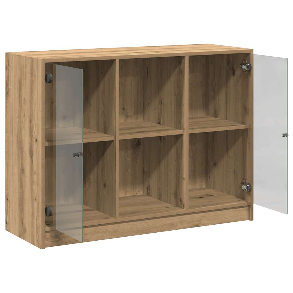 Dressoir 102x37x75,5 cm bewerkt hout artisanaal eikenkleurig is nu te koop bij PeponiXL, paradijselijk wonen!