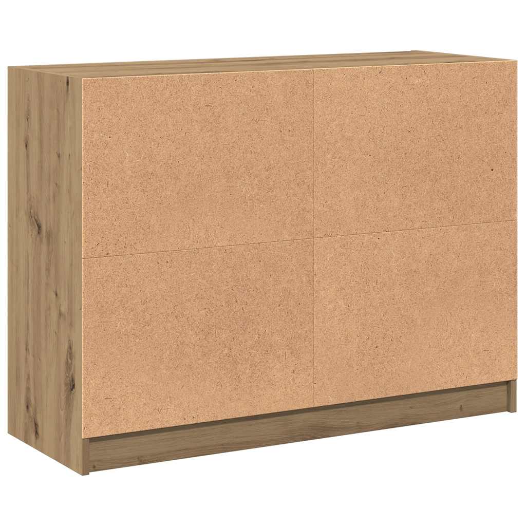 Dressoir 102x37x75,5 cm bewerkt hout artisanaal eikenkleurig is nu te koop bij PeponiXL, paradijselijk wonen!