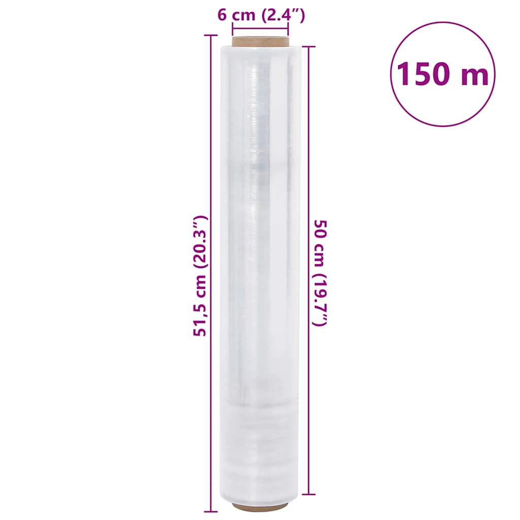 Stretchfilm 6 st transparant 17 μm 50 cm x 150 m is nu te koop bij PeponiXL, paradijselijk wonen!
