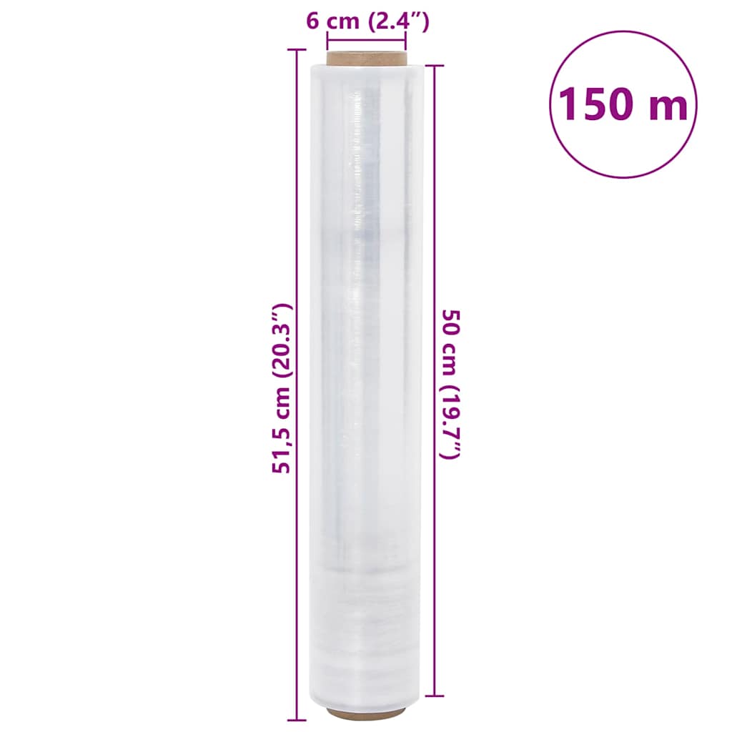 Stretchfilm 6 st transparant 30 μm 50 cm x 150 m is nu te koop bij PeponiXL, paradijselijk wonen!