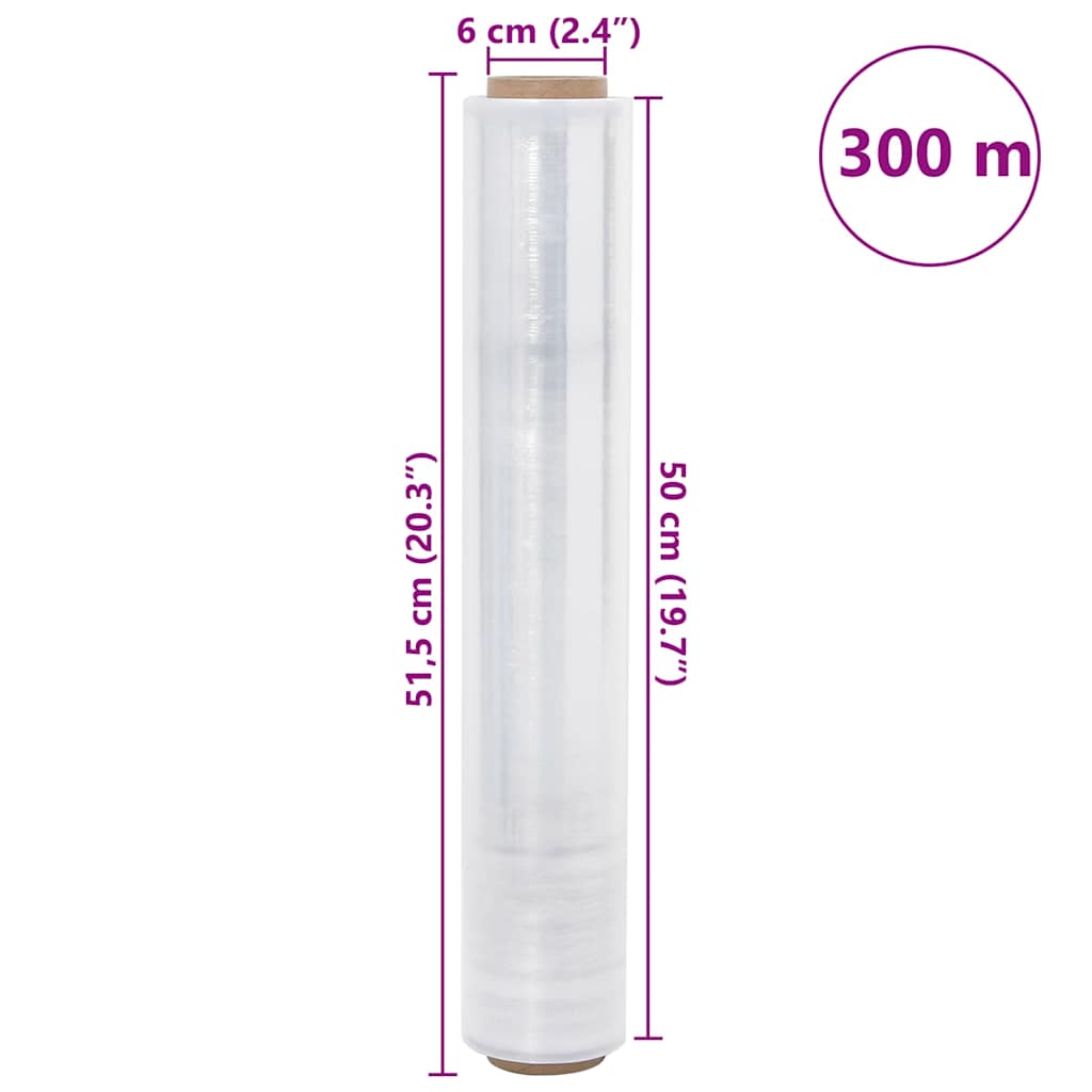 Stretchfilm 2 st transparant 20 μm 50 cm x 300 m is nu te koop bij PeponiXL, paradijselijk wonen!