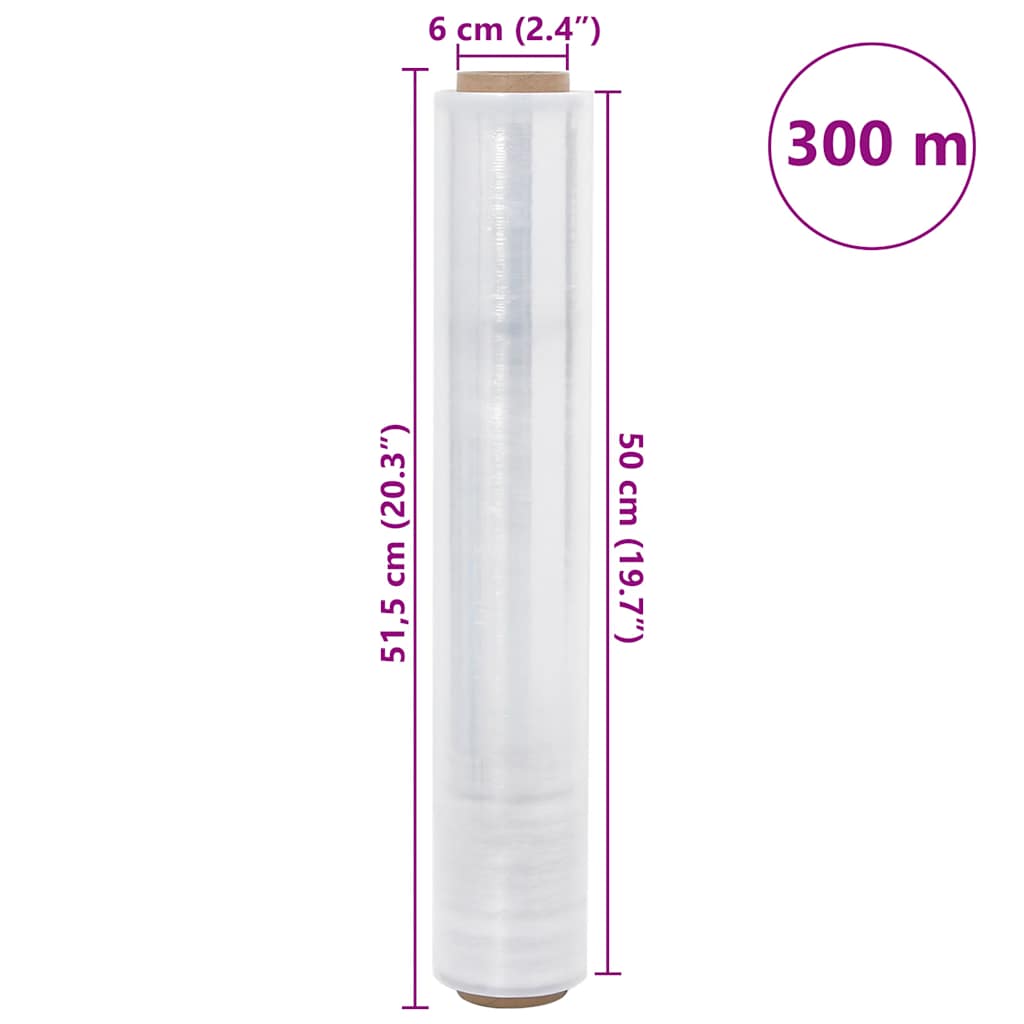 Stretchfilm 6 st transparant 30 μm 50 cm x 300 m is nu te koop bij PeponiXL, paradijselijk wonen!