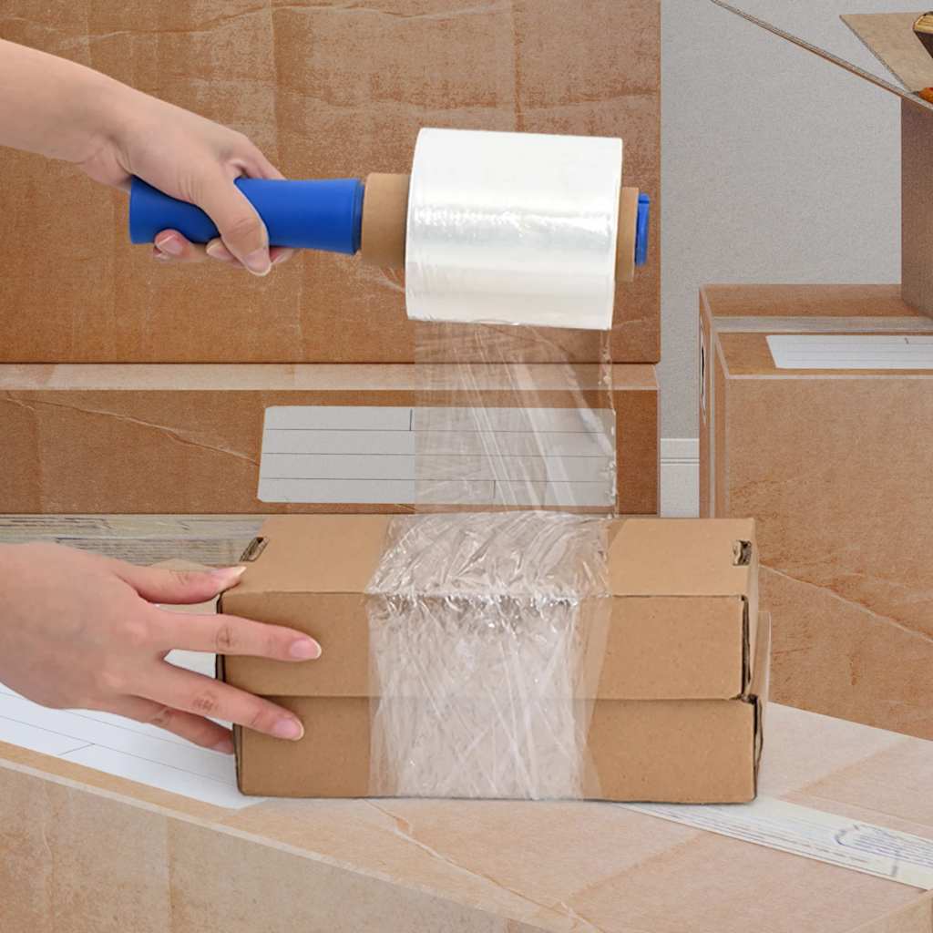 Stretchfilm met handvat 10 st transparant 23 μm 10 cm x 150 m is nu te koop bij PeponiXL, paradijselijk wonen!