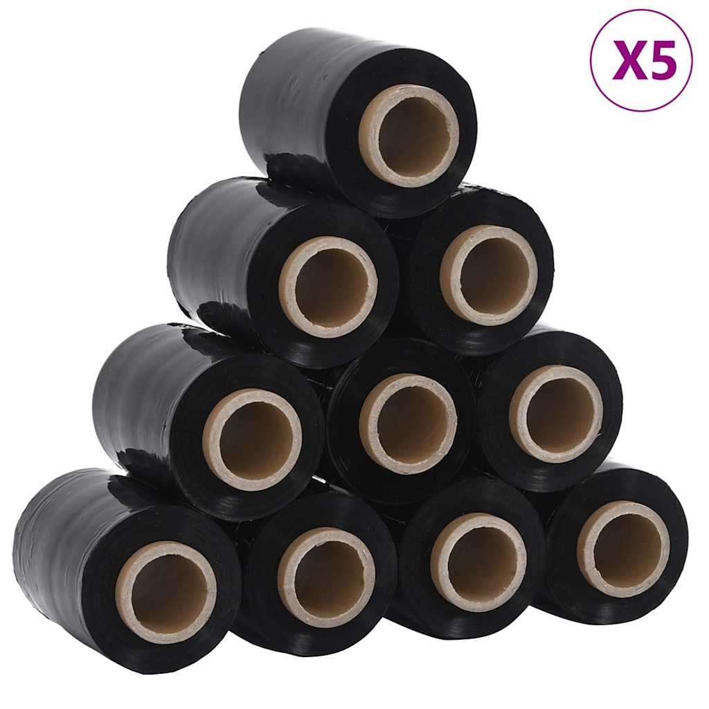 Stretchfolies 50 stuks zwart 23 µm 10 cm x 150 m is nu te koop bij PeponiXL, paradijselijk wonen!