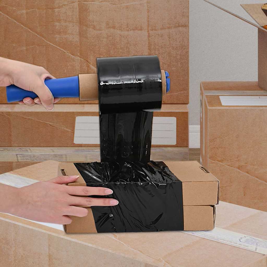 Stretchfolies 50 stuks zwart 23 µm 10 cm x 150 m is nu te koop bij PeponiXL, paradijselijk wonen!