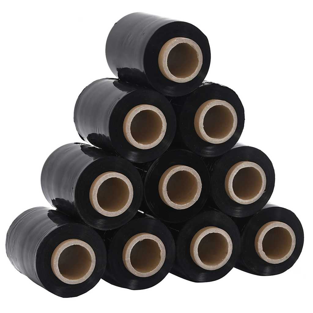Stretchfolies 10 stuks zwart 23 µm 10 cm x 300 m is nu te koop bij PeponiXL, paradijselijk wonen!