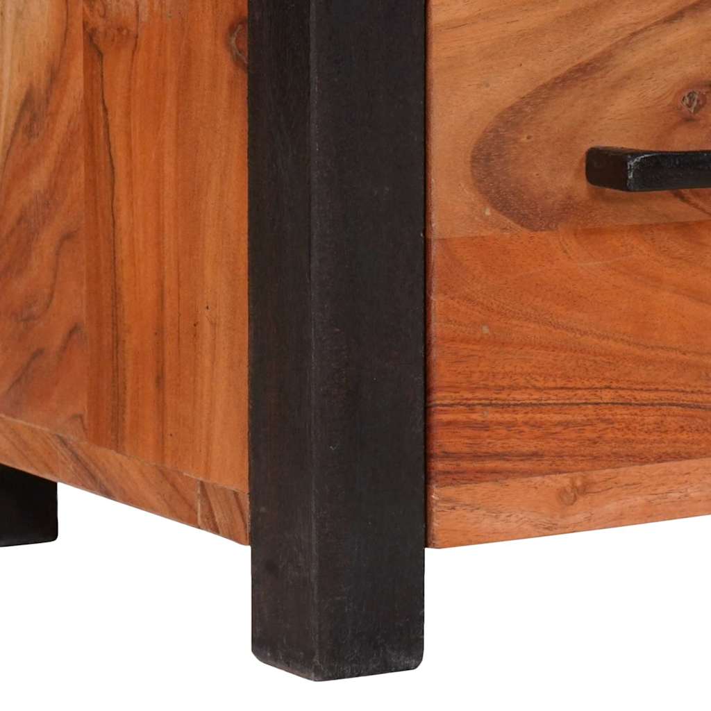 Dressoir met lade Bruin 55 x 30 x 75 cm Massief Acaciahout is nu te koop bij PeponiXL, paradijselijk wonen!