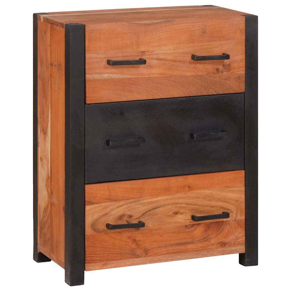 Dressoir met lade Bruin 55 x 30 x 75 cm Massief Acaciahout is nu te koop bij PeponiXL, paradijselijk wonen!