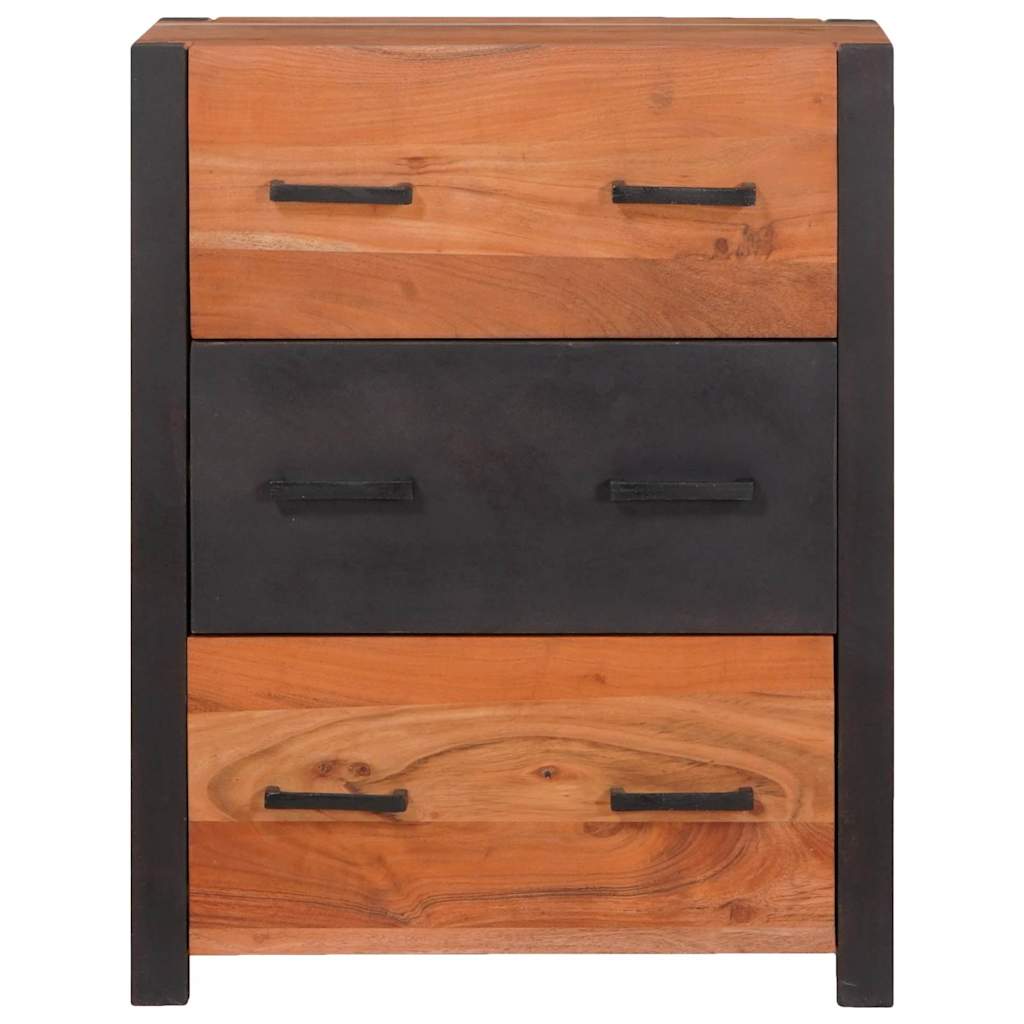 Dressoir met lade Bruin 55 x 30 x 75 cm Massief Acaciahout is nu te koop bij PeponiXL, paradijselijk wonen!