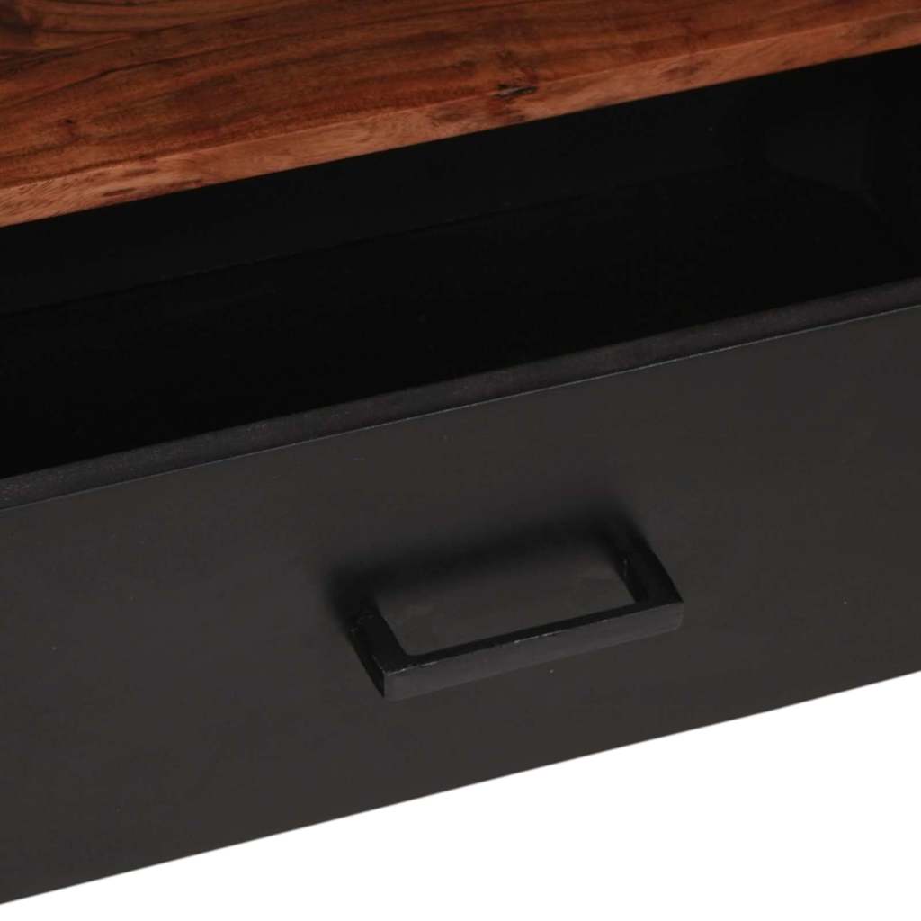 Mediakast met lade Bruin 110 x 30 x 40 cm Massief Acaciahout is nu te koop bij PeponiXL, paradijselijk wonen!