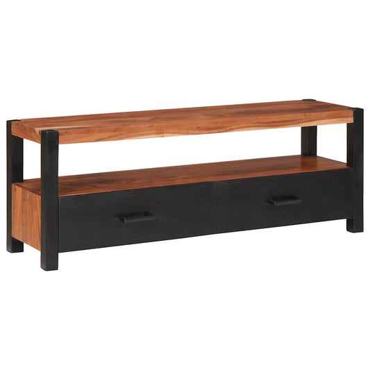 Mediakast met lade Bruin 110 x 30 x 40 cm Massief Acaciahout is nu te koop bij PeponiXL, paradijselijk wonen!