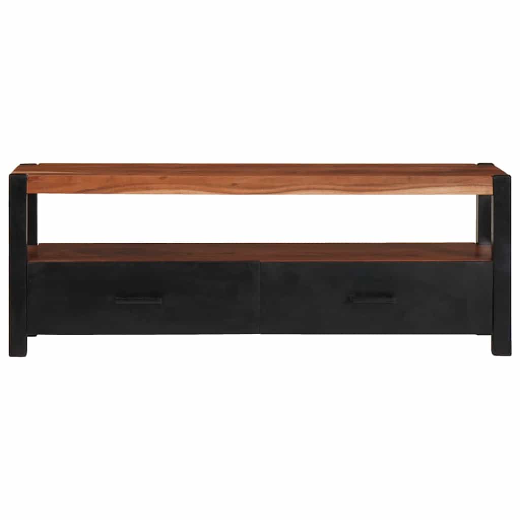 Mediakast met lade Bruin 110 x 30 x 40 cm Massief Acaciahout is nu te koop bij PeponiXL, paradijselijk wonen!