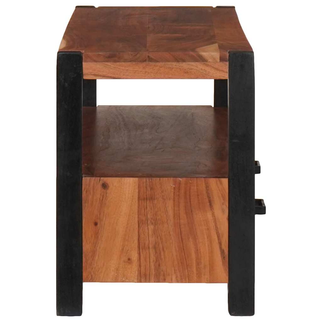 Mediakast met lade Bruin 110 x 30 x 40 cm Massief Acaciahout is nu te koop bij PeponiXL, paradijselijk wonen!