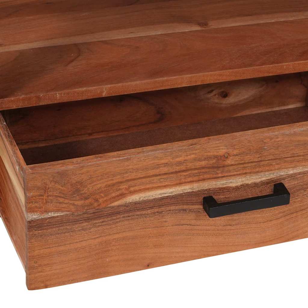 TV-kast met lade Bruin 110 x 30 x 40 cm Massief acaciahout is nu te koop bij PeponiXL, paradijselijk wonen!