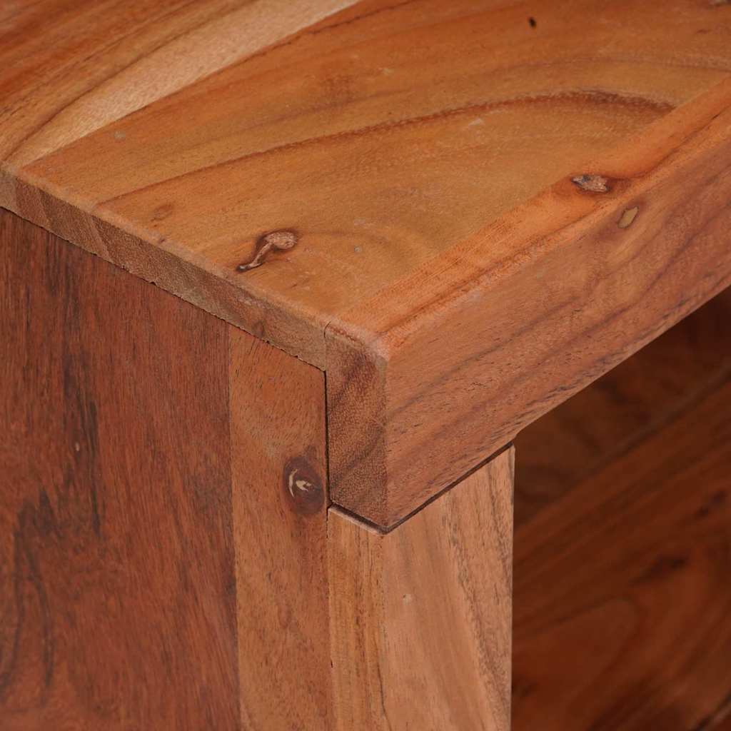 Boekenkast Bruin 80 x 30 x 110 cm Massief Acaciahout is nu te koop bij PeponiXL, paradijselijk wonen!