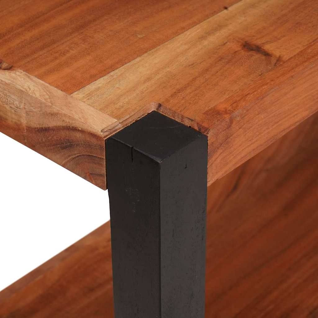 Boekenkast Bruin 80 x 30 x 40 cm Massief Acaciahout is nu te koop bij PeponiXL, paradijselijk wonen!