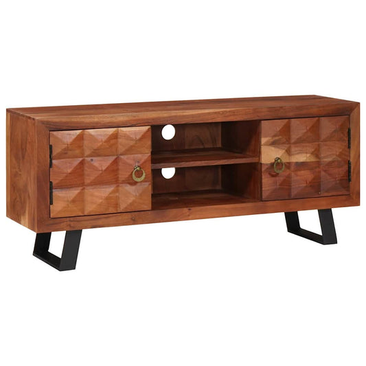 TV-kast Honingbruin 112 x 30 x 48 cm Massief acaciahout is nu te koop bij PeponiXL, paradijselijk wonen!