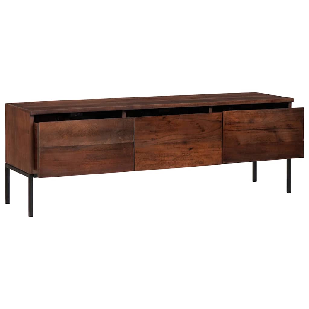 TV-kast Honingbruin 110 x 30 x 36 cm Massief acaciahout is nu te koop bij PeponiXL, paradijselijk wonen!