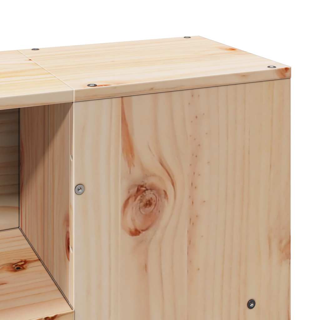 Bed met boekenkast zonder matras massief grenenhout 120x200 cm is nu te koop bij PeponiXL, paradijselijk wonen!