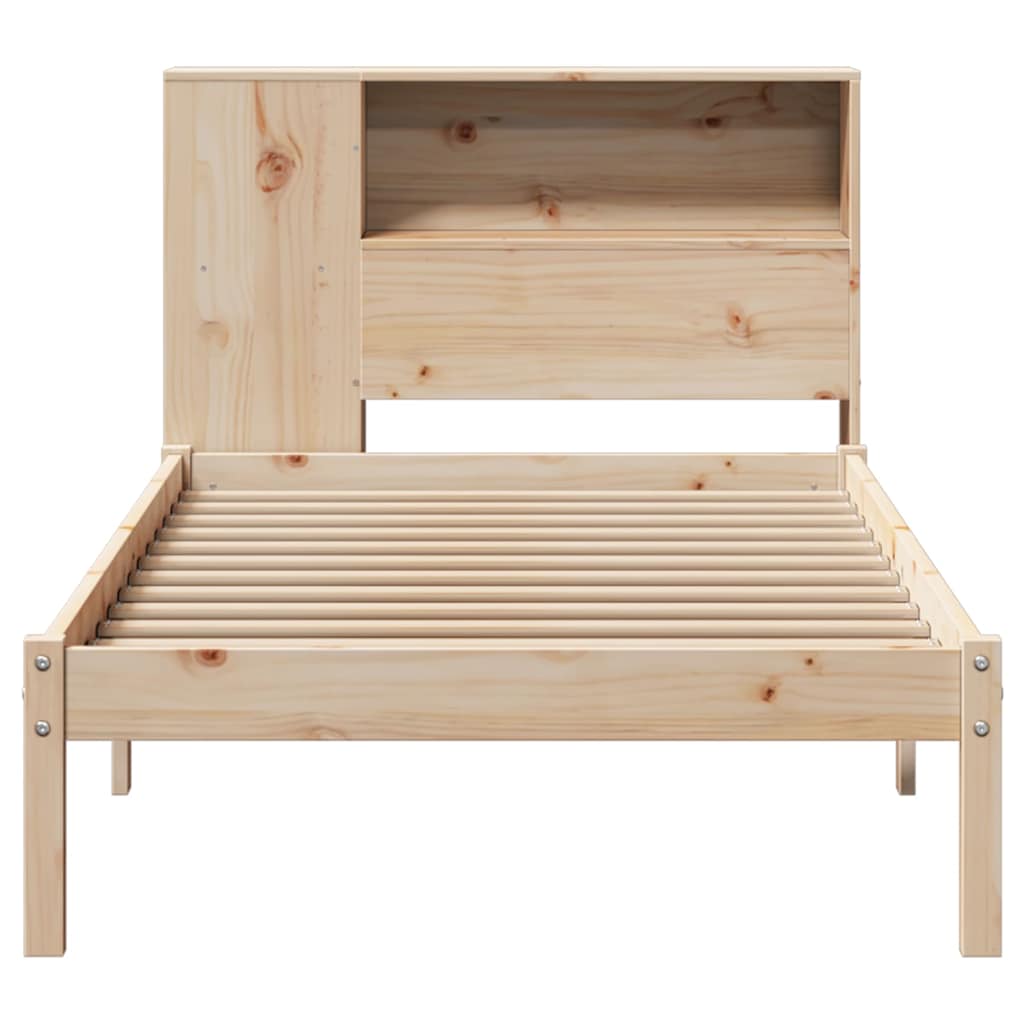 Bed met boekenkast zonder matras massief grenenhout 75x190 cm is nu te koop bij PeponiXL, paradijselijk wonen!