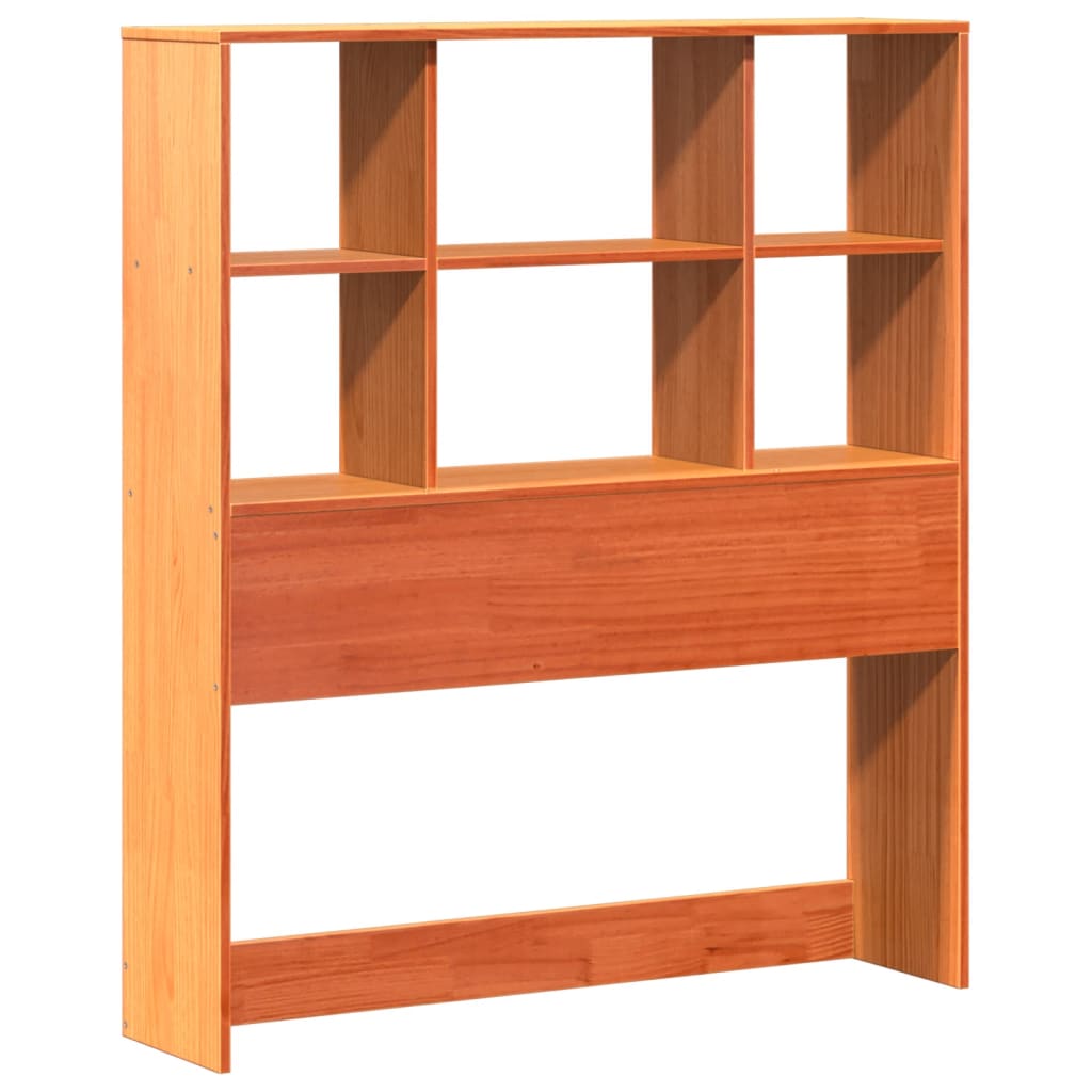 Bed met boekenkast zonder matras grenenhout wasbruin 100x200 cm is nu te koop bij PeponiXL, paradijselijk wonen!