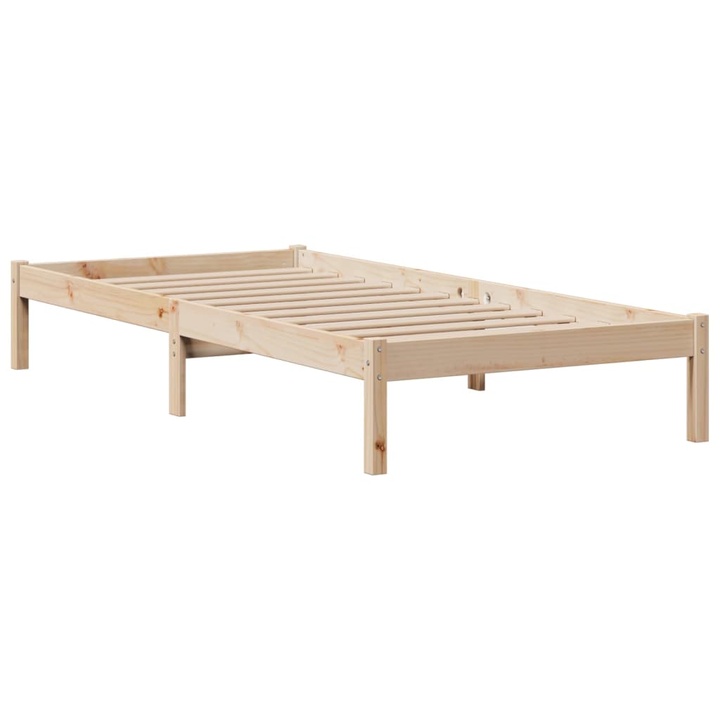 Bed met boekenkast zonder matras massief grenenhout 75x190 cm is nu te koop bij PeponiXL, paradijselijk wonen!