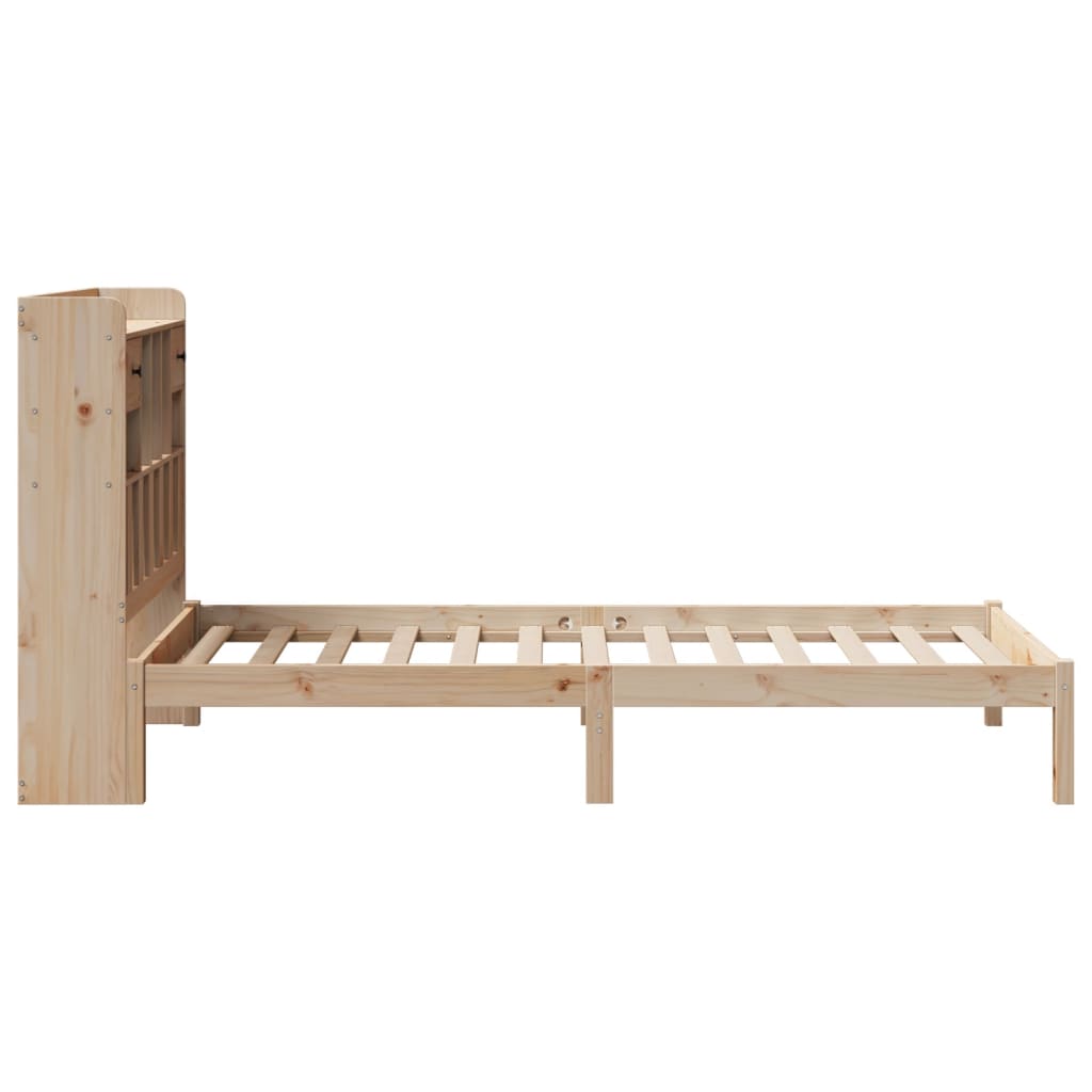 Bed met boekenkast zonder matras massief grenenhout 75x190 cm is nu te koop bij PeponiXL, paradijselijk wonen!