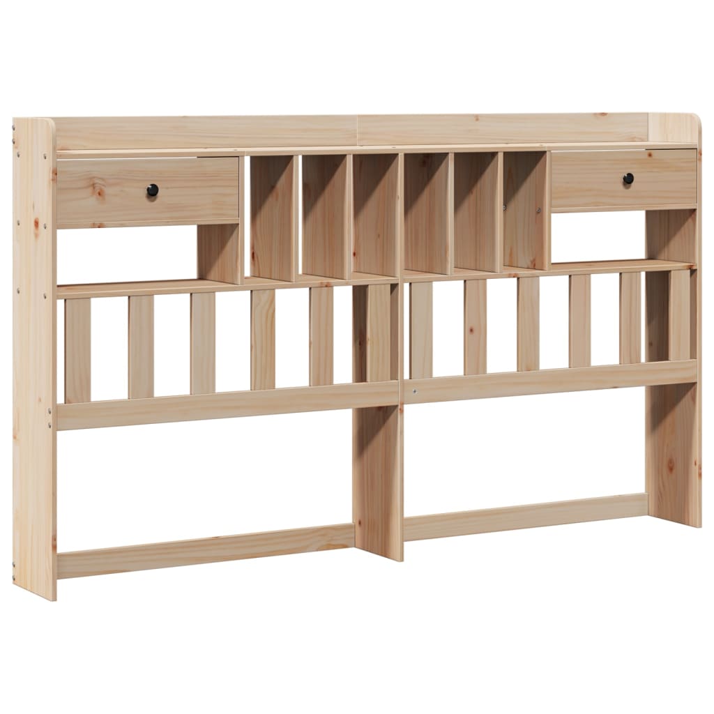 Bed met boekenkast zonder matras massief grenenhout 180x200 cm is nu te koop bij PeponiXL, paradijselijk wonen!