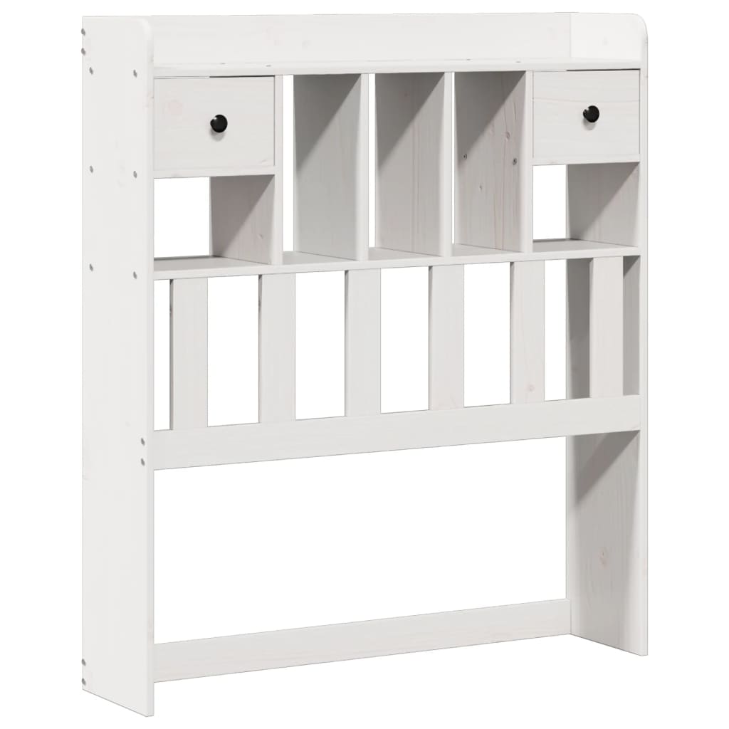 Bed met boekenkast zonder matras grenenhout wit 90x200 cm is nu te koop bij PeponiXL, paradijselijk wonen!