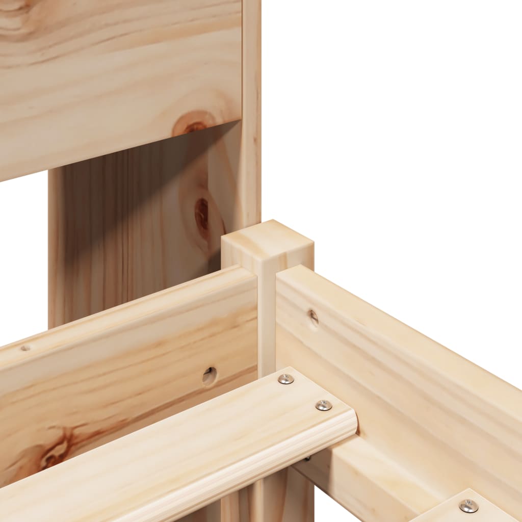 Bed met boekenkast zonder matras massief grenenhout 100x200 cm is nu te koop bij PeponiXL, paradijselijk wonen!