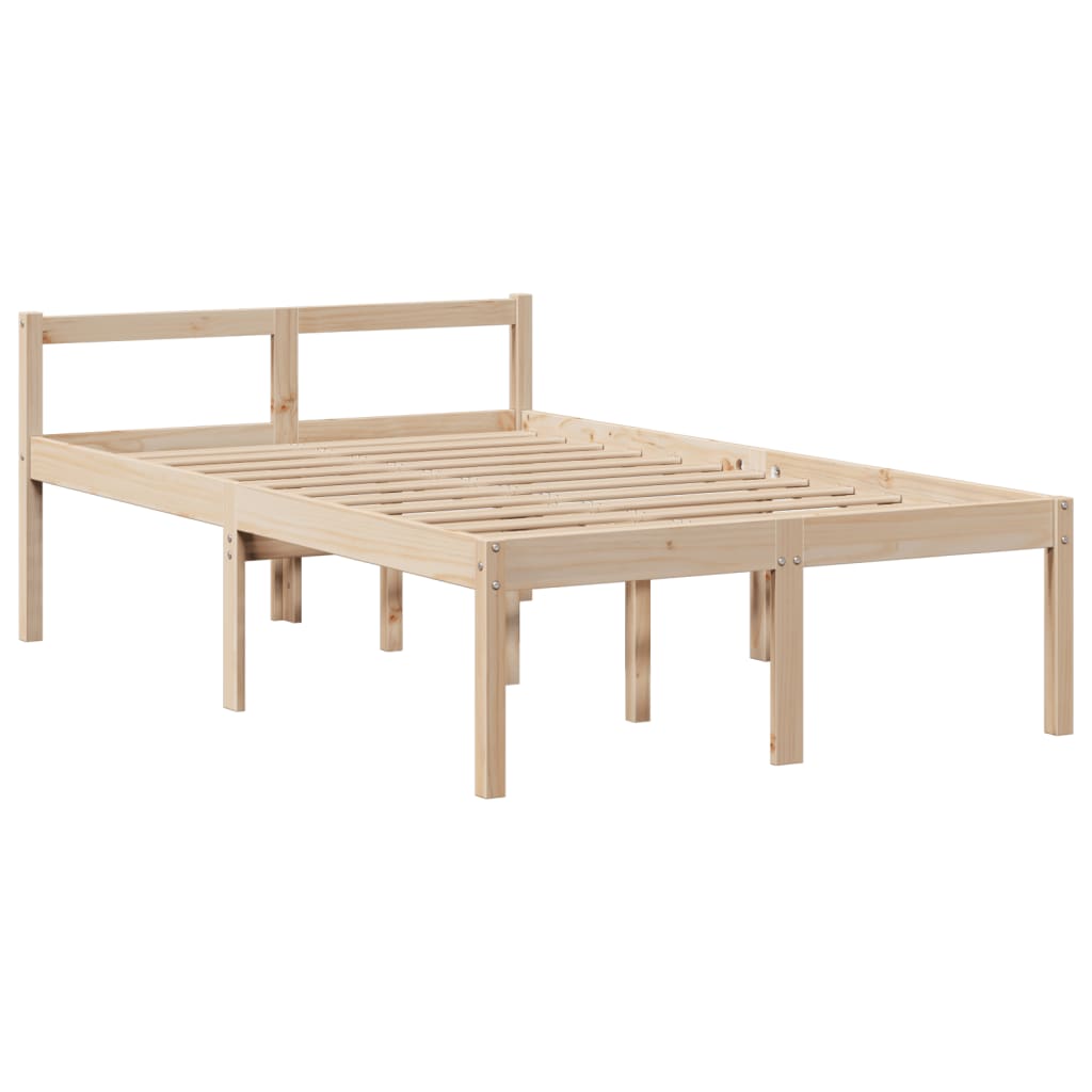 Bed met boekenkast zonder matras massief grenenhout 135x190 cm is nu te koop bij PeponiXL, paradijselijk wonen!