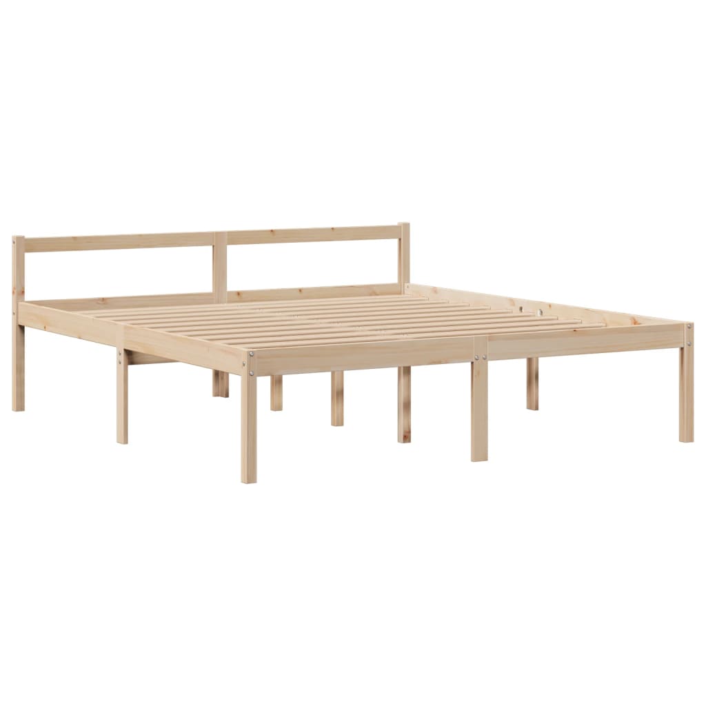 Bed met boekenkast zonder matras massief grenenhout 180x200 cm is nu te koop bij PeponiXL, paradijselijk wonen!