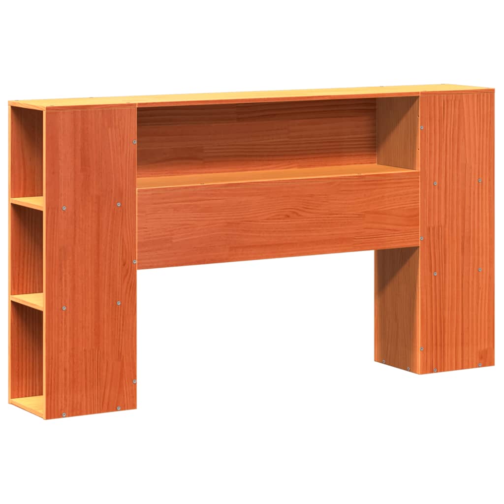 Bed met boekenkast zonder matras hout wasbruin 160x200 cm is nu te koop bij PeponiXL, paradijselijk wonen!