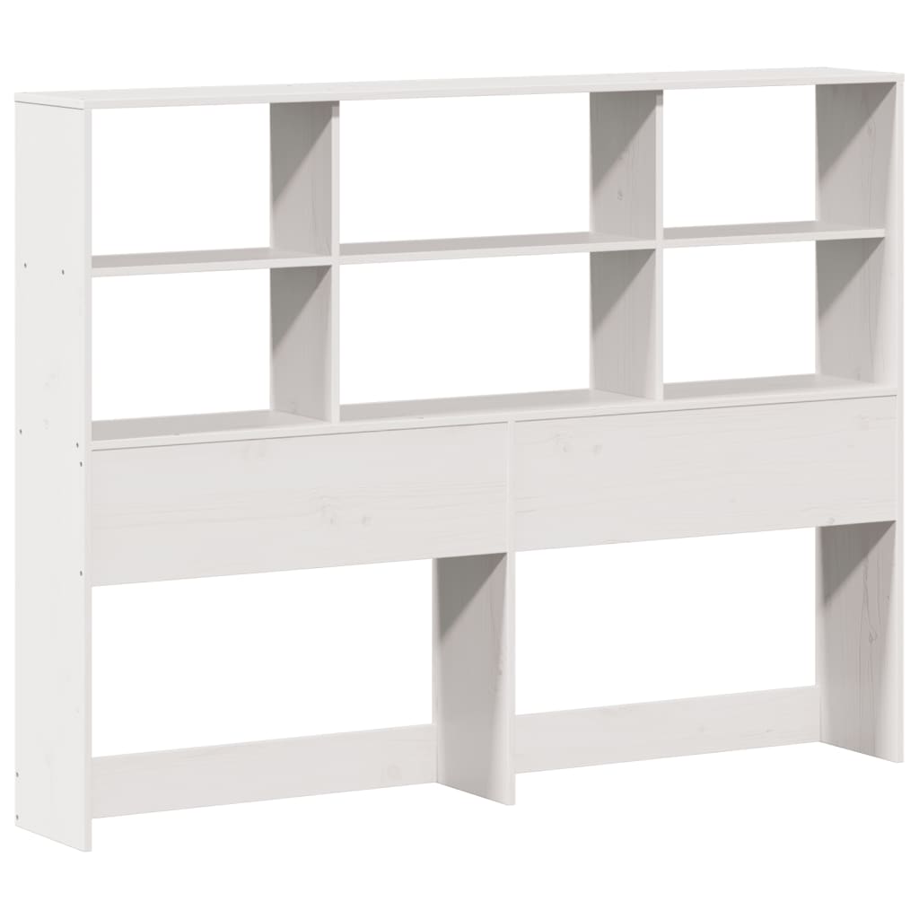 Bed met boekenkast zonder matras grenenhout wit 160x200 cm is nu te koop bij PeponiXL, paradijselijk wonen!