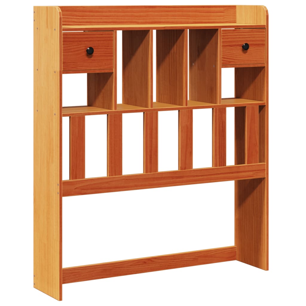Bed met boekenkast zonder matras grenenhout wasbruin 75x190 cm is nu te koop bij PeponiXL, paradijselijk wonen!